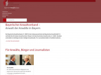 bayerischer-anwaltverband.de Webseite Vorschau