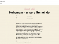 hpzhohenrain.ch Webseite Vorschau