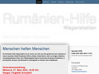 rumaenienhilfe.ch Webseite Vorschau
