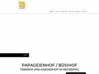 papageienhof.ch Webseite Vorschau