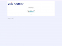 zeit-raum.ch Webseite Vorschau