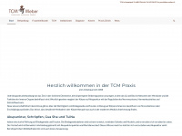 tcm-weber.ch Webseite Vorschau