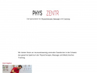 physiozentrum.ch Webseite Vorschau