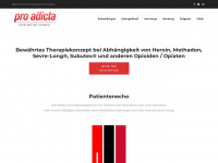 proadicta.ch Webseite Vorschau