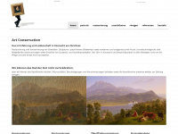 artconservation.ch Webseite Vorschau