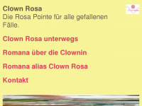 clownrosa.ch Webseite Vorschau