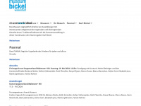 museumbickel.ch Webseite Vorschau