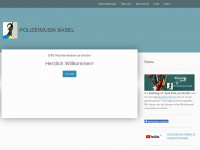 polizeimusikbasel.ch Webseite Vorschau