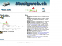 musigweb.ch Webseite Vorschau