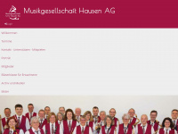 mg-hausen.ch Webseite Vorschau