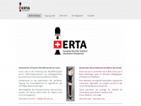erta-schweiz.ch Webseite Vorschau