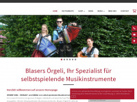 blasers.ch Webseite Vorschau