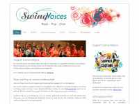 swing-voices.ch Webseite Vorschau
