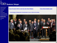 badenersaenger.ch Webseite Vorschau