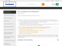 farbladen.ch Webseite Vorschau