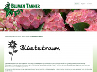 blumen-tanner.ch Webseite Vorschau