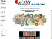 swissphila.ch Webseite Vorschau