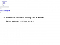 coinsshop.ch Webseite Vorschau