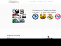 fussballshop.ch Webseite Vorschau