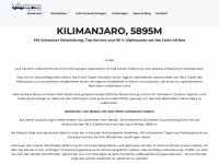 kilimanjaro-trekking.ch Webseite Vorschau