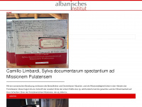 albanisches-institut.ch Webseite Vorschau
