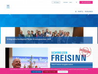 fdp-bezirkbaden.ch Webseite Vorschau