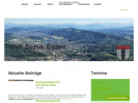 svp-bezirkbaden.ch Webseite Vorschau