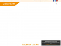 badenertaxi.ch Webseite Vorschau