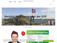 svp-baden.ch Webseite Vorschau