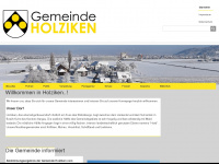 holziken.ch Webseite Vorschau