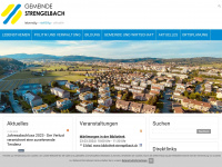 strengelbach.ch Webseite Vorschau