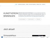 kunstvereinbinningen.ch Webseite Vorschau