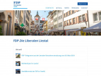 fdp-liestal.ch Webseite Vorschau