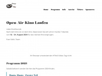 openairkinolaufen.ch Webseite Vorschau