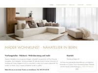 maeder-wohnkunst.ch Webseite Vorschau