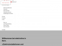 elektroline.ch Webseite Vorschau