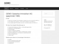 gemo.ch Webseite Vorschau