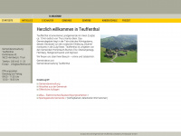 teuffenthal.ch Webseite Vorschau