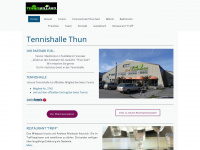 tennishalle-thun.ch Webseite Vorschau