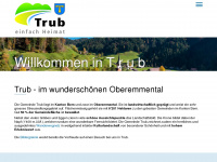 trub.ch Webseite Vorschau