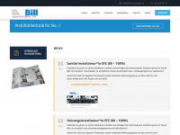 bill-traumbad.ch Webseite Vorschau