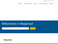 walperswil.ch Webseite Vorschau