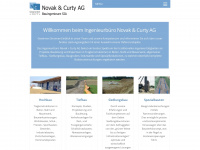novak-curty.ch Webseite Vorschau