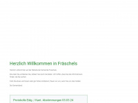 fraeschels.ch Webseite Vorschau