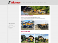 widmer-traxbetrieb.ch Webseite Vorschau