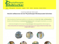 physioaebischer.ch Webseite Vorschau