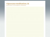 vipassana-meditation.ch Webseite Vorschau