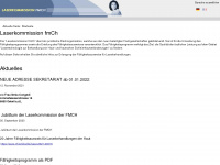 laserkommission.ch Webseite Vorschau