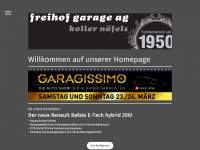 freihofgarage.ch Webseite Vorschau