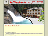 rofflaschlucht.ch Webseite Vorschau